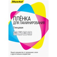 Пленка для ламинирования Silwerhof 80мкм A5 (100шт) глянцевая 154x216мм