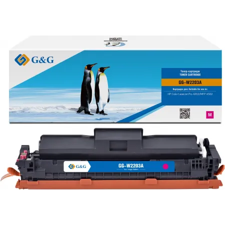 Картридж лазерный G&G GG-W2203A W2203A пурпурный (1800стр.) для HP CLJ Pro 4202/MFP 4302