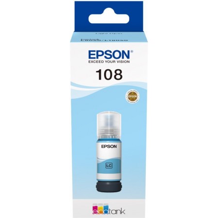 Чернила Epson 108 C13T09C54A светло-голубой 70мл для Epson L8050/L18050