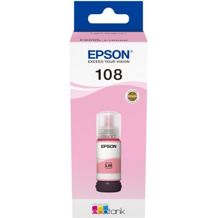 Чернила Epson 108 C13T09C64A светло-пурпурный 70мл для Epson L8050/L18050