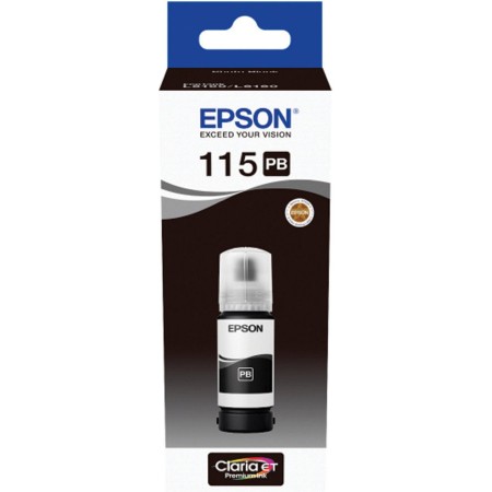 Чернила Epson 115 C13T07D14A черный фото 70мл для Epson L8160/8180