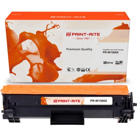 Картридж лазерный Print-Rite TFHBYZBPU1J PR-W1500X 150X/W1500X черный бар.в компл. (1400стр.) для HP LaserJet MFP M141a/M141w/M111a/M111w