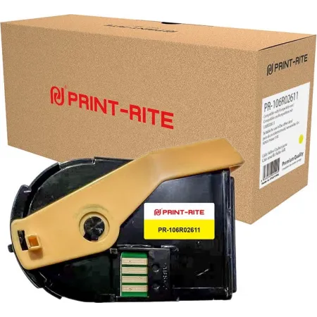 Картридж лазерный Print-Rite TFXAFYYPRA PR-106R02611 106R02611 желтый набор двойная упак. (9000стр.) для Xerox Phaser 7100