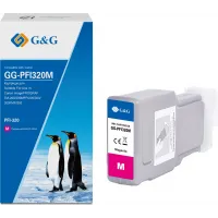 Картридж струйный G&G GG-PFI320M PFI-320M пурпурный (300мл) для Canon imagePROGRAF TM-200/200MFP/205/300/300MFP/305