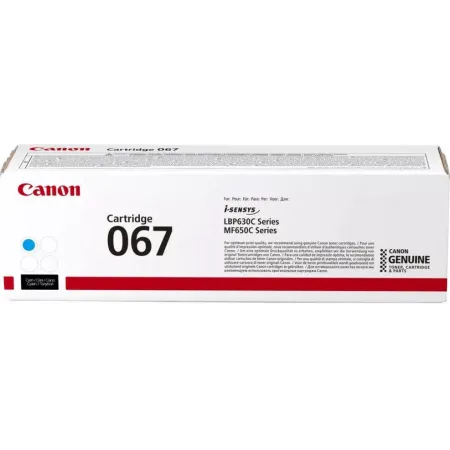 Картридж лазерный Canon 067C 5101C002 голубой (1250стр.) для Canon LBP631/633/MF651/655/657