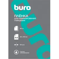 Пленка для ламинирования Buro 100мкм A4 (100шт) глянцевая 216x303мм