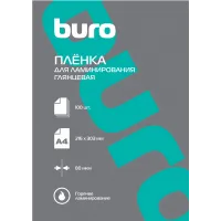 Пленка для ламинирования Buro 80мкм A4 (100шт) глянцевая 216x303мм