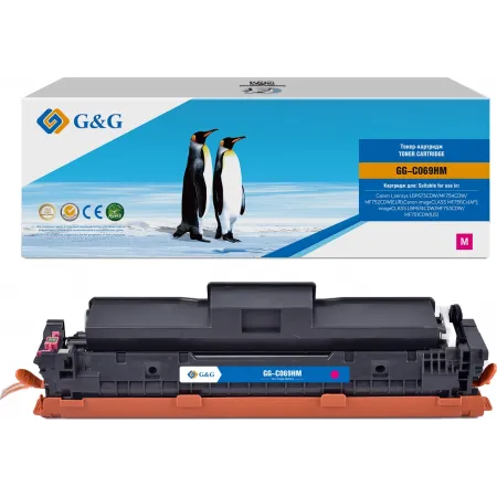 Картридж лазерный G&G GG-C069HM 069H Magenta пурпурный (5500стр.) для Canon I_sensys LBP673CDW/MF754CDW/MF752CDW(EUR)/imageCLASS MF756Cx(AP)/LBP674CDW/MF753CDW/MF751CDW(US)