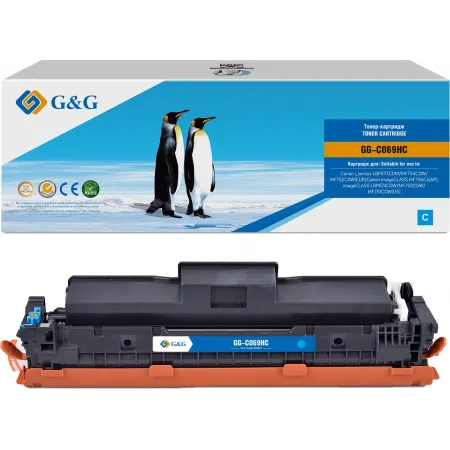 Картридж лазерный G&G GG-C069HC 069H Cyan голубой (5500стр.) для Canon I_sensys LBP673CDW/MF754CDW/MF752CDW(EUR)/imageCLASS MF756Cx(AP)/LBP674CDW/MF753CDW/MF751CDW(US)