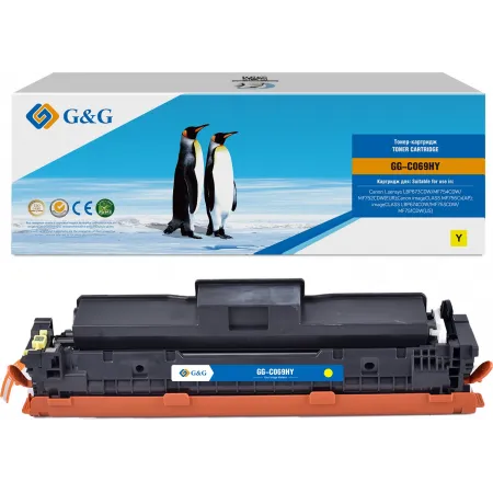 Картридж лазерный G&G GG-C069HY 069H Yellow желтый (5500стр.) для Canon I_sensys LBP673CDW/MF754CDW/MF752CDW(EUR)/imageCLASS MF756Cx(AP)/LBP674CDW/MF753CDW/MF751CDW(US)