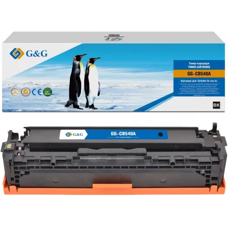 Картридж лазерный G&G GG-CB540A CB540A черный (2200стр.) для HP CLJ CP1215/CP1217/CP1510/CP1514/CP1515n/CP1518ni/CM1312 MFP/CM1312n MFP/CM1312nfi MFP