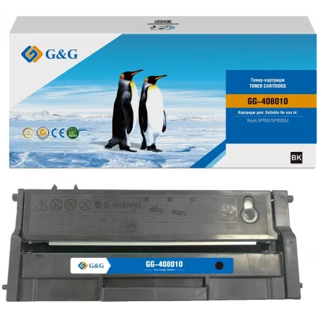 Картридж лазерный G&G GG-408010 408010 черный (1500стр.) для Ricoh SP150/SP150SU