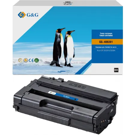 Картридж лазерный G&G GG-408281 408281 черный (7000стр.) для Ricoh SP 330SFN/SP 330DN