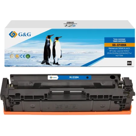 Картридж лазерный G&G GG-CF400A CF400A черный (1500стр.) для HP CLJ M252/252N/252DN/252DW/M277n/M277DW