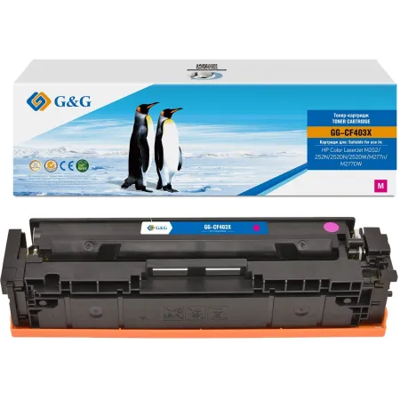 Картридж лазерный G&G GG-CF403X CF403X пурпурный (2300стр.) для HP CLJ M252/252N/252DN/252DW/M277n/M277DW