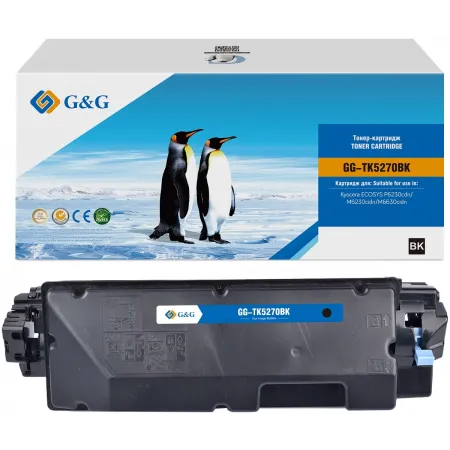 Картридж лазерный G&G GG-TK-5270BK TK5270BK черный (8000стр.) для Kyocera ECOSYS P6230cdn/M6230cidn/M6630cidn