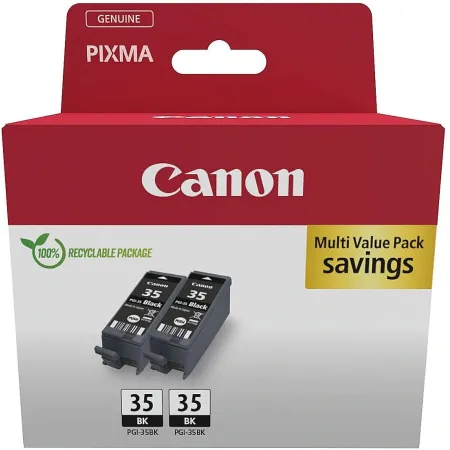 Картридж струйный Canon PGI-35 1509B029 черный двойная упак. (382стр.) (18.60мл) для Canon Pixma iP100