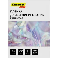 Пленка для ламинирования Silwerhof Daily 80мкм A6 (100шт) глянцевая 111x154мм