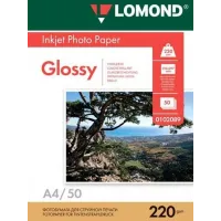 Фотобумага Lomond 0102089 A4/220г/м2/50л./белый глянцевое/глянцевое для струйной печати