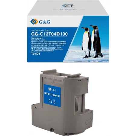 Бункер G&G GG-C13T04D100 (C13T04D100) для Epson EcoTank ET3700/3750/3850/4750/4850/5150/5170/M1140/M1170/M1180/M2140/M2170