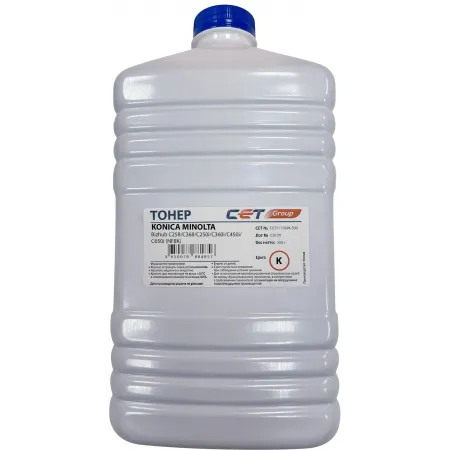 Тонер Cet NF8K TN-324 CET111109K-500 черный бутылка 500гр. для принтера KONICA MINOLTA Bizhub C258/C368/C287/227