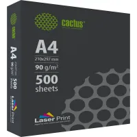 Бумага Cactus CS-LPA490500 A4/90г/м2/500л./белый CIE170% для лазерной печати