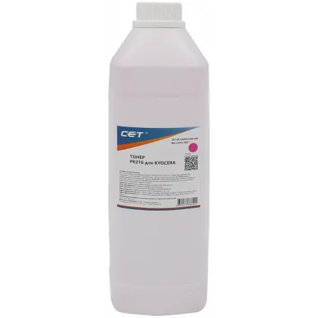 Тонер Cet PK216 OSP0216M-500 пурпурный бутылка 500гр. для принтера KYOCERA TASKalfa 2552ci/2553ci/3252ci/3253ci/4053ci