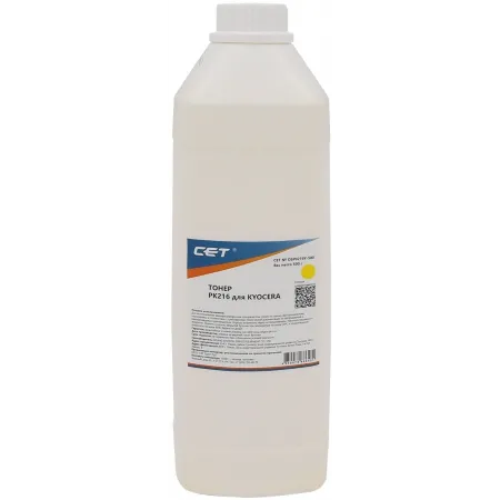 Тонер Cet PK216 OSP0216Y-500 желтый бутылка 500гр. для принтера KYOCERA TASKalfa 2552ci/2553ci/3252ci/3253ci/4053ci