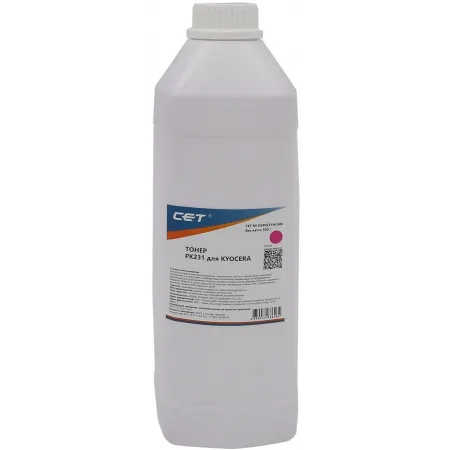 Тонер Cet PK231 OSP0231M-500 пурпурный бутылка 500гр. для принтера KYOCERA ECOSYS M8124cidn/8130cidn