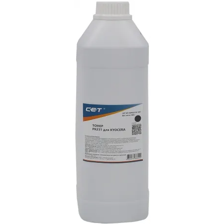 Тонер Cet PK231 OSP0231K-500 черный бутылка 500гр. для принтера KYOCERA ECOSYS M8124cidn/8130cidn