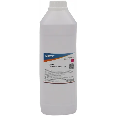 Тонер Cet PK294 OSP0294M-500 пурпурный бутылка 500гр. для принтера KYOCERA ECOSYS M5521cdn/M5526cdw/M6630cidn/P5021cdn/P5026cdn/P6230cdn