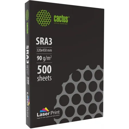 Бумага Cactus CS-LPSRA390500 SRA3/90г/м2/белый/500л. CIE170% для лазерной печати