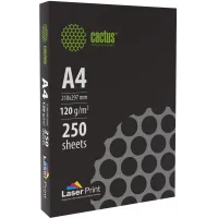 Бумага Cactus CS-LPA4120250 A4/120г/м2/250л./белый CIE170% для лазерной печати