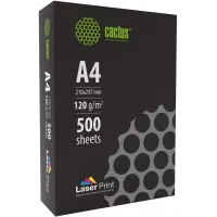 Бумага Cactus CS-LPA4120500 A4/120г/м2/500л./белый CIE170% для лазерной печати