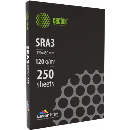Бумага Cactus CS-LPSRA3120250 SRA3/120г/м2/белый/250л. CIE170% для лазерной печати