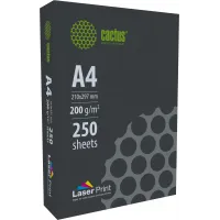 Бумага Cactus CS-LPA4200250 A4/200г/м2/250л./белый CIE170% для лазерной печати