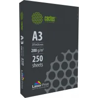Бумага Cactus CS-LPA3200250 A3/200г/м2/250л./белый CIE170% для лазерной печати