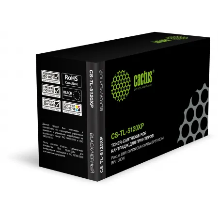 Картридж лазерный Cactus CS-TL-5120XP TL-5120XP черный (15000стр.) для Pantum BM5100ADN/BM5100ADW/BP5100DN/BP5100DW с чипом