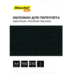Обложки для переплёта Silwerhof Daily A4 230г/м2 черный (100шт)