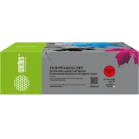 Картридж перезаправляемый струйный Cactus CS-R-PFI320/321SET черный/черный матовый/голубой/желтый/пурпурный набор 5шт.упак. для Canon imagePROGRAF TM-200/200MFP/205/300/300MFP/305/250/255/350/355 с чипом