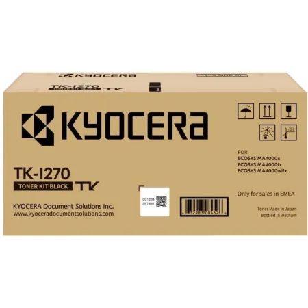 Картридж лазерный Kyocera TK-1270 1T0C140NL0 черный (10000стр.) для Kyocera MA4000x/MA4000fx/MA4000wifx с чипом