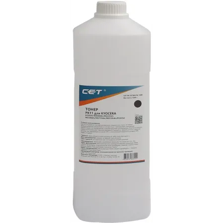 Тонер Cet PK11 CET8857B-1000 черный бутылка 1000гр. для принтера TASKalfa 3212i/2201/2200/1801/1800
