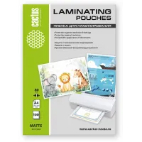 Пленка для ламинирования Cactus 80мкм A4 (100шт) матовая 216x303мм CS-LPMА480100
