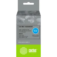 Картридж ленточный Cactus CS-M21-500595GN белый на зеленом 12.7x6.4 для Brady BMP21-PLUS, BMP21-LAB