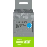 Картридж ленточный Cactus CS-M21-500595RD белый на красном 12.7x6.4 для Brady BMP21-PLUS, BMP21-LAB