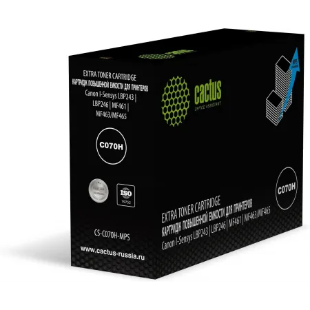 Картридж лазерный Cactus CS-C070H-MPS 070H черный (18000стр.) для Canon i-SENSYS LBP243/LBP246/MF461/MF463/MF465 с чипом