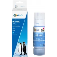 Чернила G&G GG-108C C13T09C24A голубой70мл для Epson Ecotank L8050/L18050 Чернила G&G GG-108C C13T09C24A голубой70мл для Epson Ecotank L8050/L18050