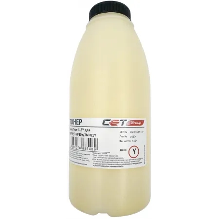 Тонер Cet OSP0416Y-140 желтый бутылка 140гр. для принтера KONICA MINOLTA Bizhub C3320i/C3350i Тонер Cet OSP0416Y-140 желтый бутылка 140гр. для принтера KONICA MINOLTA Bizhub C3320i/C3350i