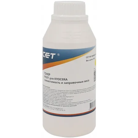 Тонер Cet PK201 OSP0201Y-100 желтый бутылка 100гр. для принтера Kyocera ECOSYS P6030cdn/M6026cdn Тонер Cet PK201 OSP0201Y-100 желтый бутылка 100гр. для принтера Kyocera ECOSYS P6030cdn/M6026cdn