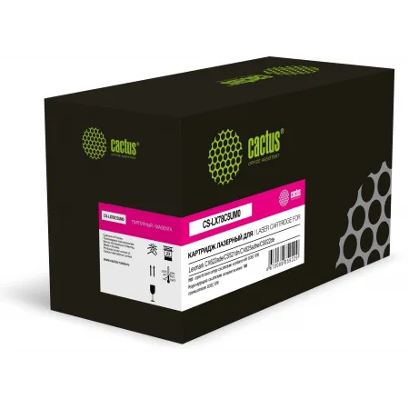 Картридж лазерный Cactus CS-LX78C5UM0 78C5UM0/78C5UME пурпурный (7000стр.) для Lexmark CX421/CX622ade/CS521dn/CX625adhe/CS622de с чипом Картридж лазерный Cactus CS-LX78C5UM0 78C5UM0/78C5UME пурпурный (7000стр.) для Lexmark CX421/CX622ade/CS521dn/CX625adhe/CS622de с чипом
